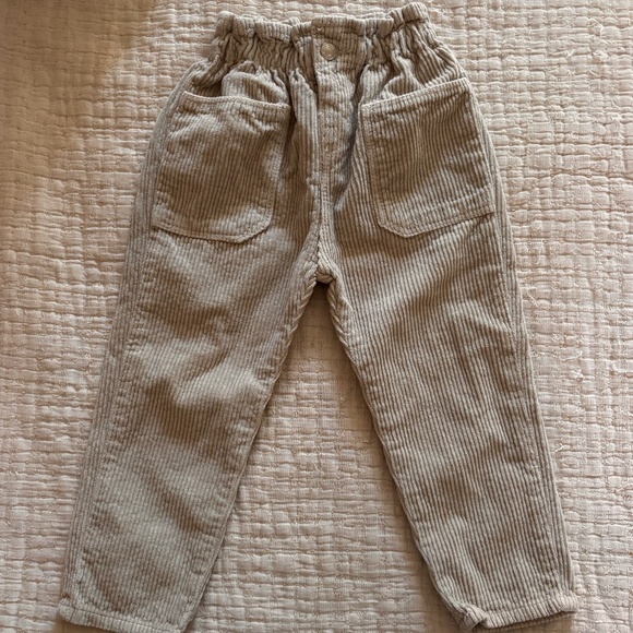 Zara Paper bag Corduroy Pants - Picture 1 of 4